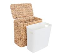Xinhuju Cesta Papelera Tejida Cesto de Basura con Tapa para Baño Cocina | Papelera doméstica Para Propietarios Decoradores Inquilinos Hogar Piso Oficina Residencia Salón Dormitorio Estudio