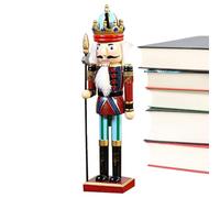 Xinhuju Figura cascanueces, muñeca de Navidad con cascanueces - Decoración para mesa, ventana, casa, fiesta, biblioteca