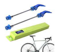 Xinhuju Hub de bicicletas de liberación rápida, pinchos delanteros y traseros - Juego de eje de cable trasero delantero, kit de eje de cable de aleación de aluminio para bicicletas plegables en