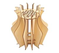 Xinhuju Jarrón de ramo de flores | Macetero de madera | Jarrón de madera | para interiores y exteriores, salón, balcón, alféizar de ventana, terraza, entrada, mesa y