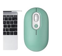 Xinhuju Ratón inalámbrico ergonómico: ratón de Viaje Recargable Delgado, Ratones mudos de Doble Modo | 2.4g Matón inalámbrico USB con Receptor, diseño Luminoso para, computadora portátil y PC con du