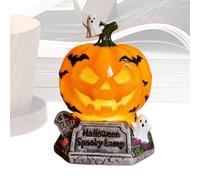 Xinhuju Resin Halloween Decoration, Usb Powered Stained Glass Lamp, Han