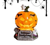 Xinhuju Resin Halloween Decoration, Usb Powered Stained Glass Lamp, Han