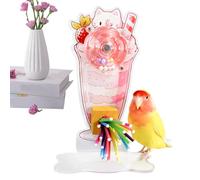 Xinhuju Scakeet - Juguetes giratorios para pájaros, accesorios para reducir la presión de los pájaros para pequeños loros medianos Conures, periquitos, evitar problemas de dientes