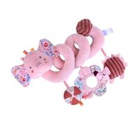 Xinhuju Teaser de Peluche para Colgar - Pinza interactiva para Cambiar pañales, Campana coctelera Que Genera Sonido, Colorido, Texturizado, Aprendizaje táctil | Educación de la Infancia para