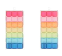 Xiniy 2X 21 Compartimentos Color Transparente Caja de Plástico Vacía Tableta Organizador de Medicamentos Semanal 7 Días Estuche de Almacenamiento En Bandeja de 3