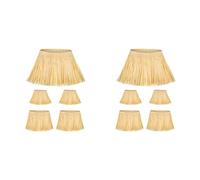 Xiniy 2X Kit de Pajitas de EspantapáJaros, Accesorios de Disfraz de EspantapáJaros de Papel, Lazos para Cuello, y Tobillos para DecoracióN de Accesorios de Fiesta