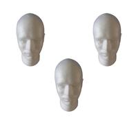 Xiniy 3X Peluca Masculina Pantalla Cosmetología Maniquí Soporte de Cabeza Modelo Espuma