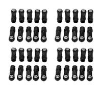 Xiniy 40 Unids Plástico Varilla Extremo Enlace Bola de Conexión Cabezal para 1/10 RC Car Crawler Axial Scx10 II 90046 Trx4, A