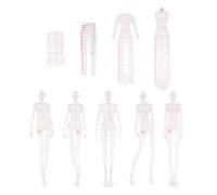Xiniy Reglas de IlustracióN de Moda Plantillas de Bocetos Regla de Costura DiseñO de Patrones Humanoides MedicióN de Ropa, CombinacióN