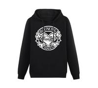 XINJIEDIAN Bouncing Souls Rocker Heart Punk Hoody Unisex Ptinted Hoodies Long Sleeve Men's Hooded with Pocket Black XL