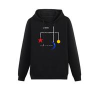 XINJIEDIAN Chris Rea Wired To The Moon Rock Hoody Unisex Ptinted Hoodies Long Sleeve Men's Hooded with Pocket Black XL