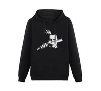 XINJIEDIAN Demon Barber Sweeney Todd Film Movie Johnny Depp Hoody Unisex Long Sleeve Hooded with Pocket Black M