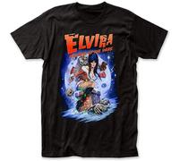 XINJIEDIAN Elvira Mistress of The Dark Vintage Horror Unisex 100% Cotton Short-Sleeve T-Shirts Black XXL