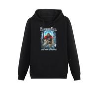 XINJIEDIAN Hammerfall Last Man Standing Hoody Unisex Ptinted Hoodies Long Sleeve Men's Hooded with Pocket Black XL