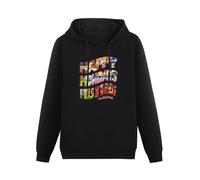 XINJIEDIAN Happy Mondays Pills Thrills & Bellyaches Hoody Unisex Long Sleeve Hooded with Pocket Black S