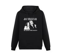 XINJIEDIAN In A World Filled with Kardashians Be Eddie and Patsy AB Fab Hoody Unisex Long Sleeve Hooded with Pocket Black M