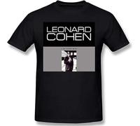 XINJIEDIAN Leonard Cohen I M Your Man Mans Tees Summer Tops Unisex 100% Cotton Short-Sleeve T-Shirts Black XL