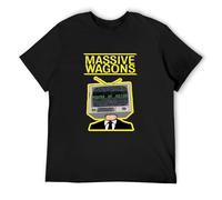 XINJIEDIAN Massive Wagons House of Noise Unisex 100% Cotton Short-Sleeve T-Shirts Black L