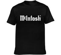 XINJIEDIAN Mcintosh Home Logo Funny Print Tops Casual Unisex 100% Cotton Short-Sleeve T-Shirts Black S