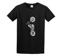 XINJIEDIAN Motorbike Accessories Motorcycle Unisex 100% Cotton Short-Sleeve T-Shirts Black L