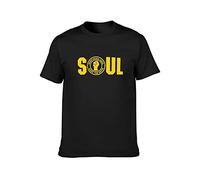 XINJIEDIAN Northern Soul - Soul Logo Music Unisex 100% Cotton Short-Sleeve T-Shirts Black M