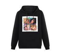 XINJIEDIAN Poison Look What The Cat Dragged In Hoody Unisex Ptinted Hoodies Long Sleeve Men's Hooded with Pocket Black L