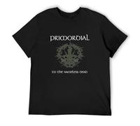 XINJIEDIAN Primordial - To The Nameless Dead Unisex 100% Cotton Short-Sleeve T-Shirts Black XL