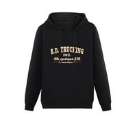 XINJIEDIAN R.D. Trucking Convoy Inspired Retro 70S Film Movie Hoody Unisex Long Sleeve Hooded with Pocket Black S