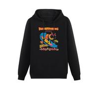 XINJIEDIAN Spuds Mackenzie Hoody Unisex Ptinted Hoodies Long Sleeve Men's Hooded with Pocket Black L