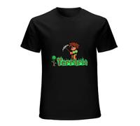 XINJIEDIAN Terraria Player Regular O-Neck 100% Cotton Short Sleeve Unisex T-Shirt S