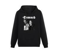 XINJIEDIAN The Damned Live Photo Hoody Unisex Ptinted Hoodies Long Sleeve Men's Hooded with Pocket Black XL