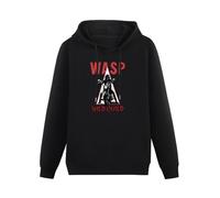 XINJIEDIAN Wasp W.A.S.P. Wild Hoody Unisex Ptinted Hoodies Long Sleeve Men's Hooded with Pocket Black XXL