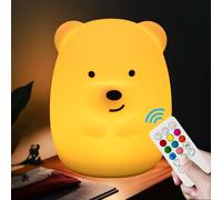 xinjinhju Luz nocturna luz de para habitación lámpara de noche luces de animales para niñas y niños lámparas para dormitorio decorativas regalo de cumpleaños Luz ambiental - Mediano oso