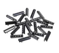 Xinjoduz 24 piezas de metal Aglets Cordones Consejos Cordones Puntas de Metal Extremos Puntas de Repuesto para DIY Reparación Zapatillas de Lona Sudaderas Pantalones de Playa