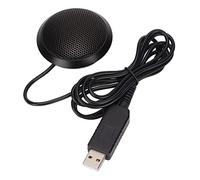 XINL Micrófono de Conferencia USB, Tamaño Compacto Micrófono USB de 360° Recogida de 10 Pies para Reuniones en Línea para Clases en Línea