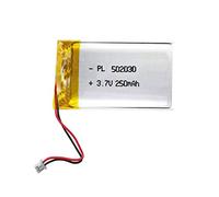 XINLANTECH 502030 Batería de repuesto de 250 mAh para auriculares Bluetooth VXI BlueParrott B250-XT Nextbase Dash Cam 402G 412GW 512G Cobra 840 Batería Mini DVR Llavero Cam Cámara pequeña 808 y más