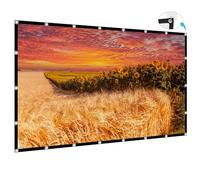 XINLEMY - Pantalla de proyector de 200 Pulgadas, Grande, 4K, HD, 16:9, Plegable, portátil, para Cine, Lavable, de Doble Cara, Adecuada para Fiestas en el Patio Trasero