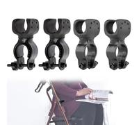 Xinlon 4 Piezas Soporte Para Bastón Para Silla De Ruedas, Soporte De Bastón Para Andador, Soporte Para Bastón Para Scooters, Silla De Ruedas, Accesorios Universales Para Soporte De Muletas