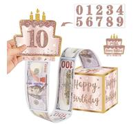 Xinlon Caja Regalo Cumpleaños, Caja de Regalos Sorpresa para Dinero en Efectivo, Caja Sorpresa de Bricolaje, Caja de Regalo Sorpresa para Padres, Amantes, Niños y Amigos, Regalo Cumpleaños