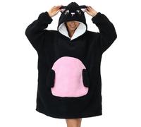 Xinlong Manta Sudadera Sherpa Oversize con Mangas y Capucha Panda Manta Sofá Portátil Unisex Hombre Mujer Regalo Invierno