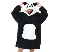 Xinlong Manta Sudadera Sherpa Oversize con Mangas y Capucha Panda Manta Sofá Portátil Unisex Hombre Mujer Regalo Invierno