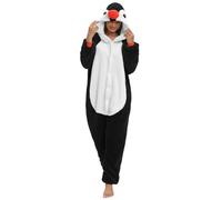 Xinlong Pijama Onesie Cosplay Animal Oversized Traje de Panda con Capucha Botones Ropa de Dormir Invierno Hombre Mujer Adulto para Party Carnaval Halloween Navidad
