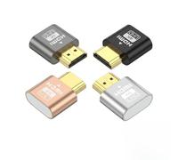 XINML Adaptador HDMI Dummy Plug 4 Piezas - Emulador EDID 4K 60Hz en 4 Colores con Indicador LED para Minería Cripto Escritorio Remoto Servidor y Monitor Virtual Headless