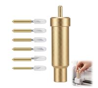 XINML Set Cuchillas Precisión Premium Repuesto Punta Fina 30° 45° 60° con Soporte Compatible con Cricut, Maker 4 3 Explore 4 3 Air 2 One Corte Profundo para Vinilo Cartón Cuero DIY Manualidades