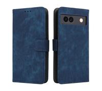 XINNI Carcasa para Google Pixel 8a Funda, PU/TPU RFID Protect Cuero Magnético Estuche Flip Caso, Azul