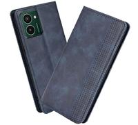 XINNI Carcasa para HMD Pulse Pro Funda, PU/TPU Retro Cuero Magnético Estuche Flip Protector Caso, Azul