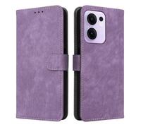 XINNI Carcasa para OPPO Reno 13F 5G/Reno 13 FS 5G Funda, PU/TPU RFID Protect Cuero Magnético Estuche Flip Caso, Violeta