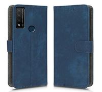 XINNI Carcasa para TCL 20R 5G Funda, PU/TPU RFID Protect Cuero Magnético Estuche Flip Caso, Azul