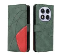 XINNI Carcasa para Xiaomi Poco X7 5G Funda, PU/TPU Retro Cuero Magnético Estuche Protector Anti-caída Caso del Tirón Case Cover, Verde